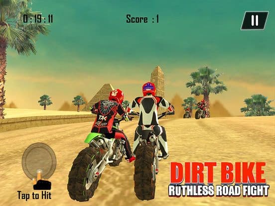 Dirt Bike Road Fight Racing screenshot 3