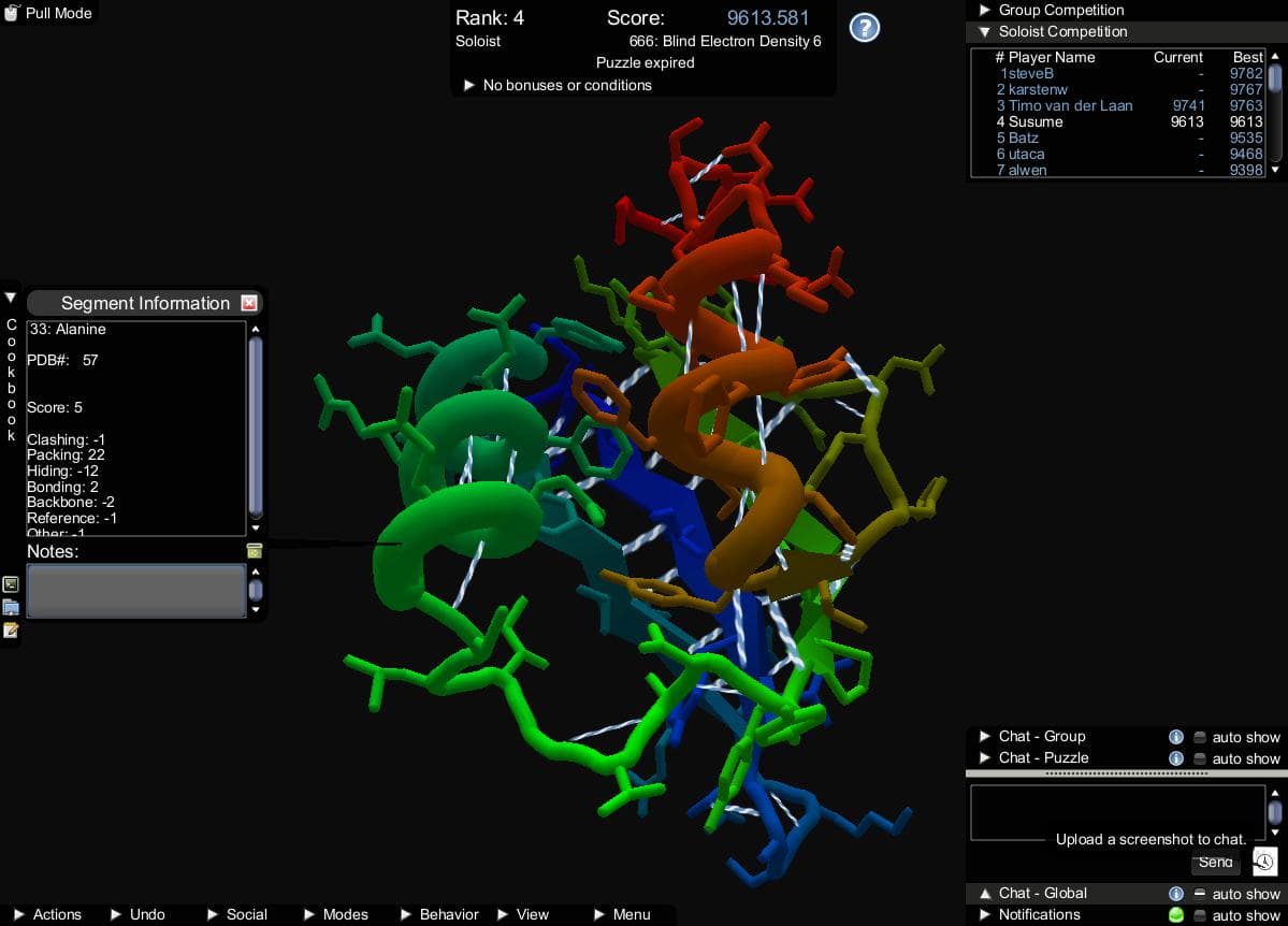 Foldit screenshot 2