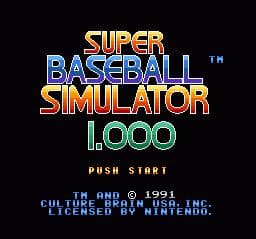 Super Baseball Simulator 1.000 screenshot 2