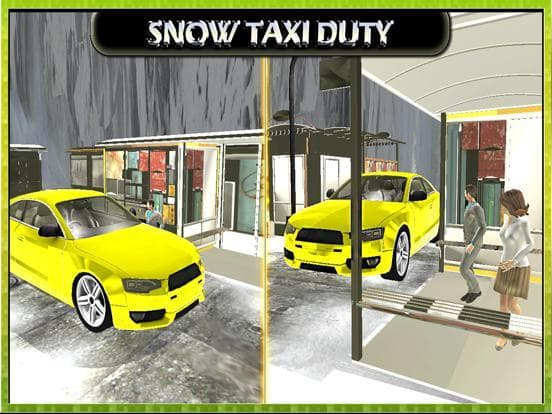Taxi Driving Simulator 3D: Snow Hill Mountain & Free Mobile Game 2016 screenshot 3