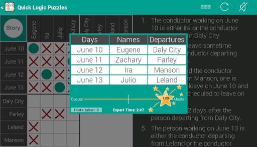 Quick Logic Puzzles