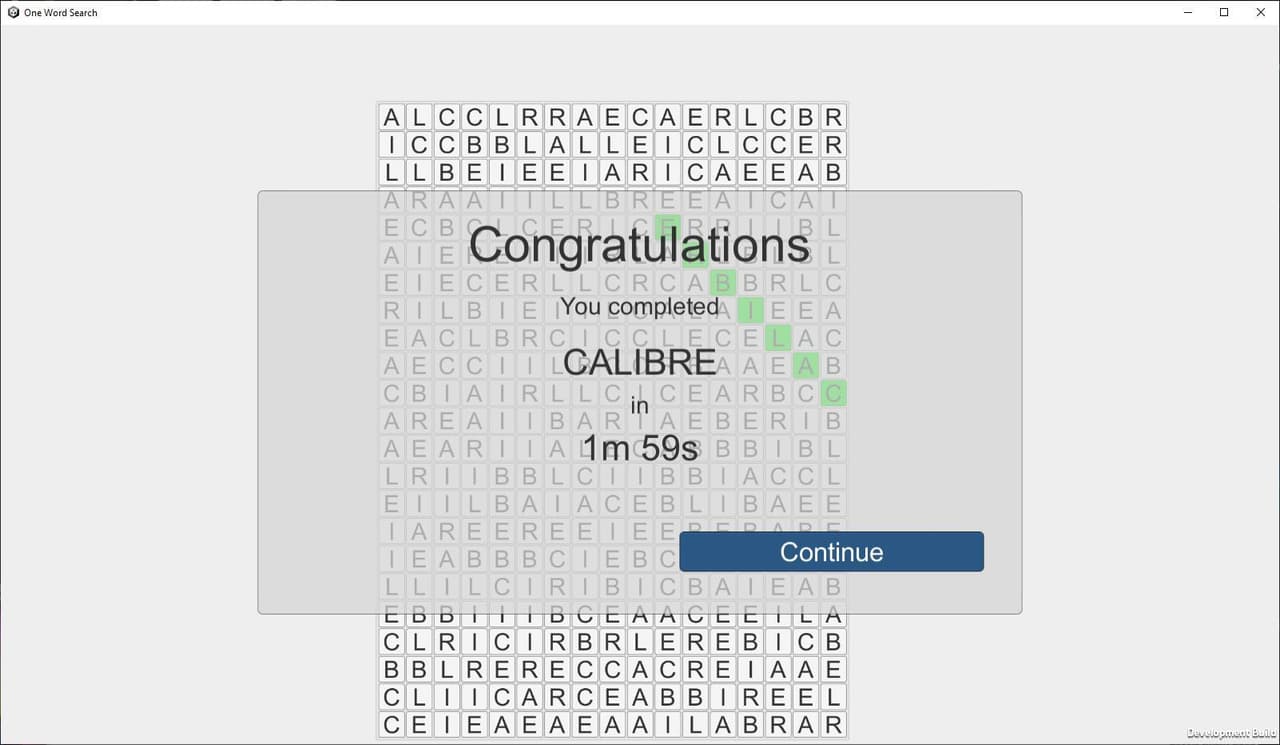 One Word Search