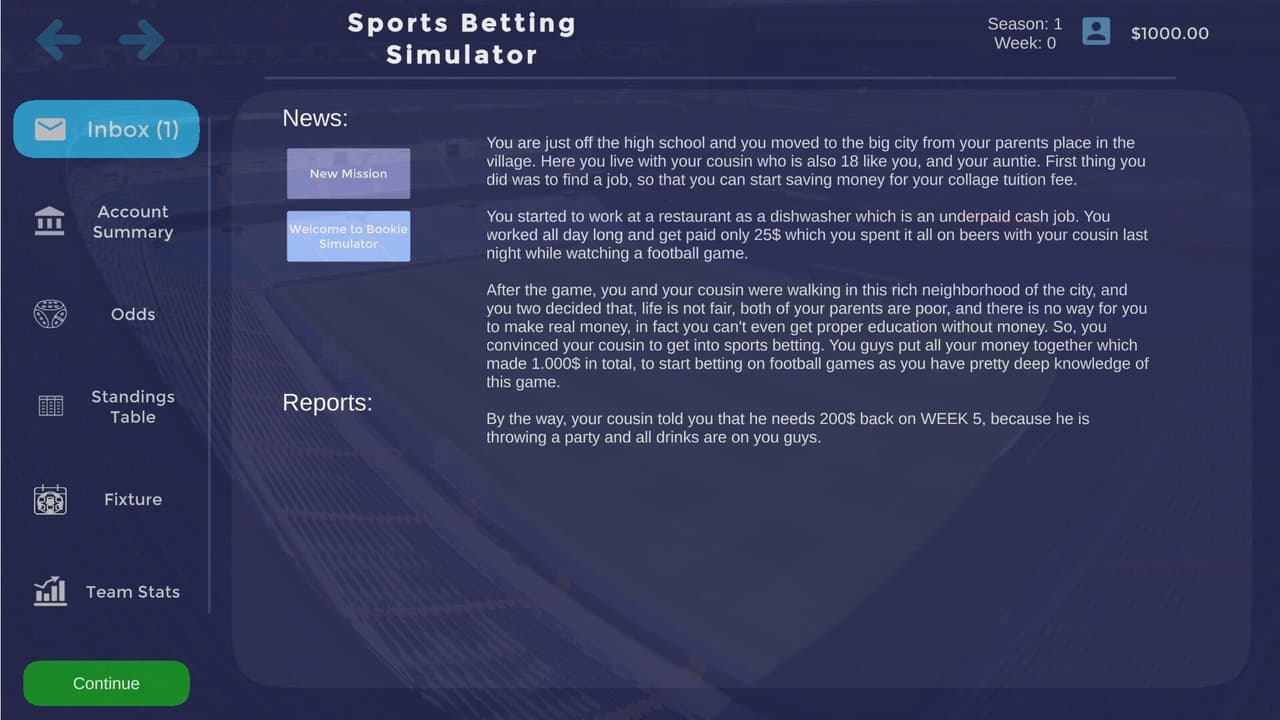 Sports Betting Simulator screenshot 2