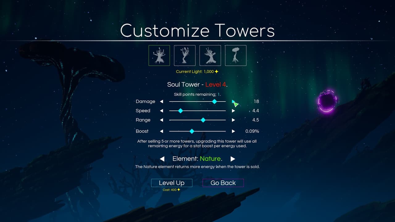 Space Nature Attack Tower Defense screenshot 4