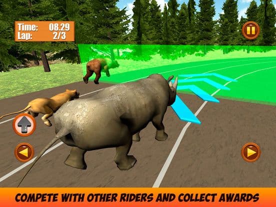 Wild Animal Racing Challenge 3D Full screenshot 3