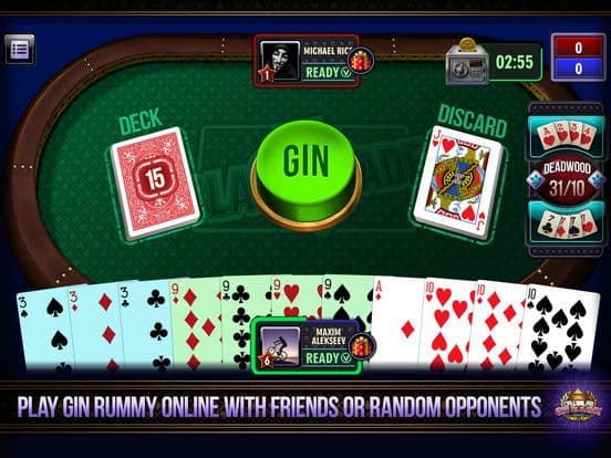 Gin Rummy online card game screenshot 2