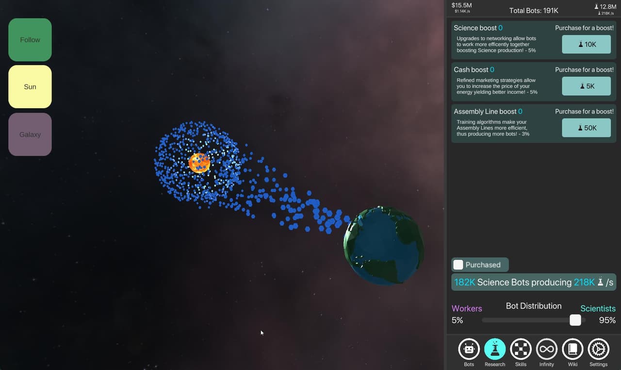 Idle Dyson Swarm screenshot 4