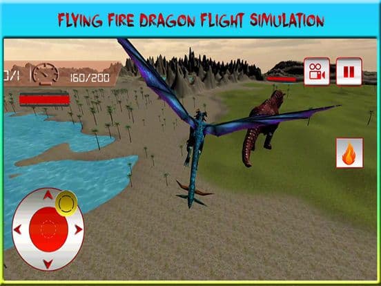 Flying Dragon Warrior Attack – Monster vs Dinosaur Fighting Simulator screenshot 3