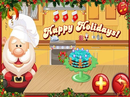 Christmas Cake Maker - Santa Cooking Game