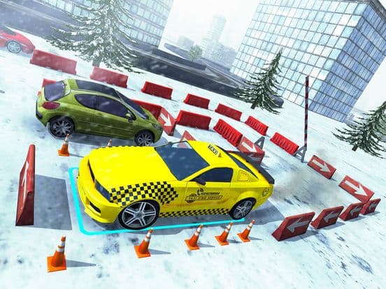 Xmas Taxi Parking Simulator 3D - Snow Drive 2017 screenshot 3