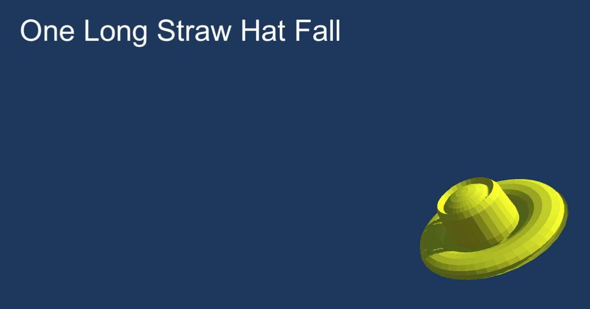 One Long Straw Hat Fall