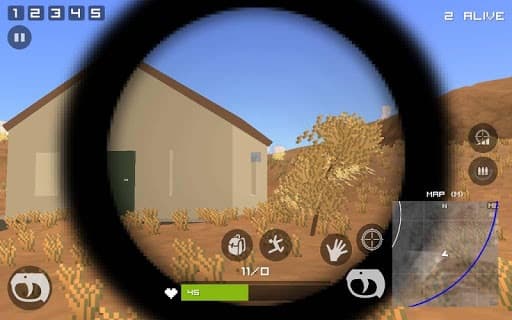 Grand Pixel Royale Battlegrounds Mobile Battle 3D screenshot 5