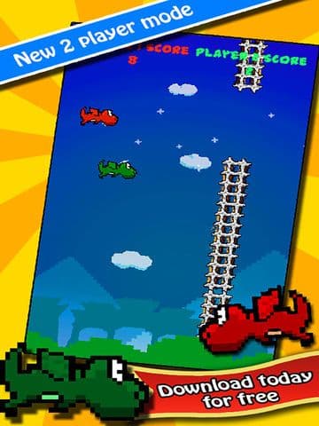 Vird The Flapping Dragon - 2 Player Flying Wings Game screenshot 2