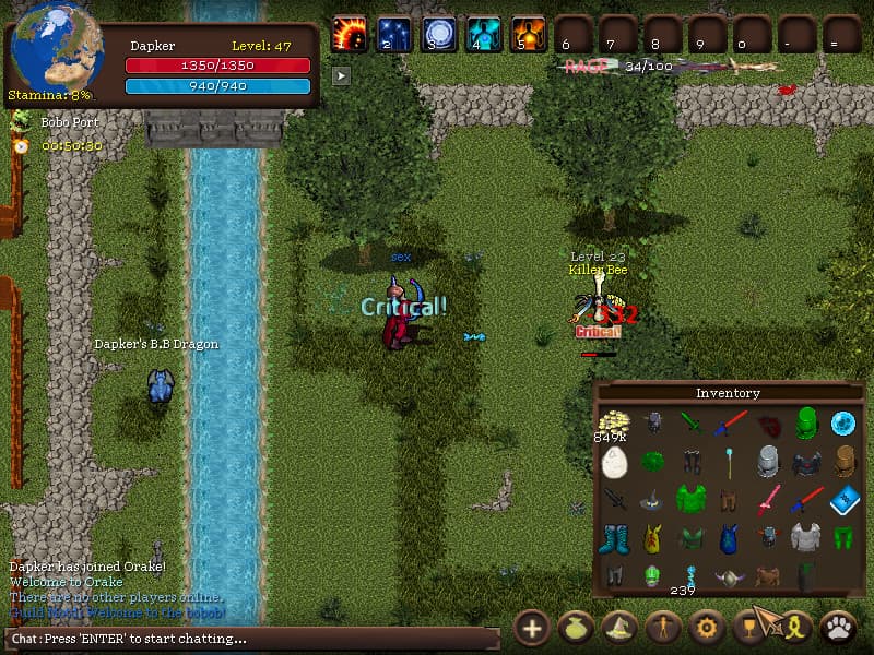 Orake 2D MMORPG screenshot 6