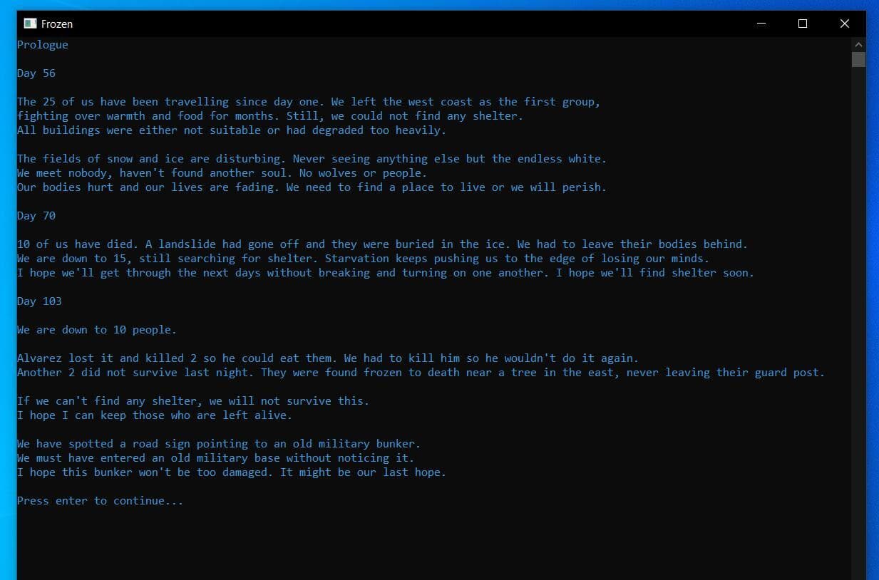 Frozen (Seraphita14) screenshot 2