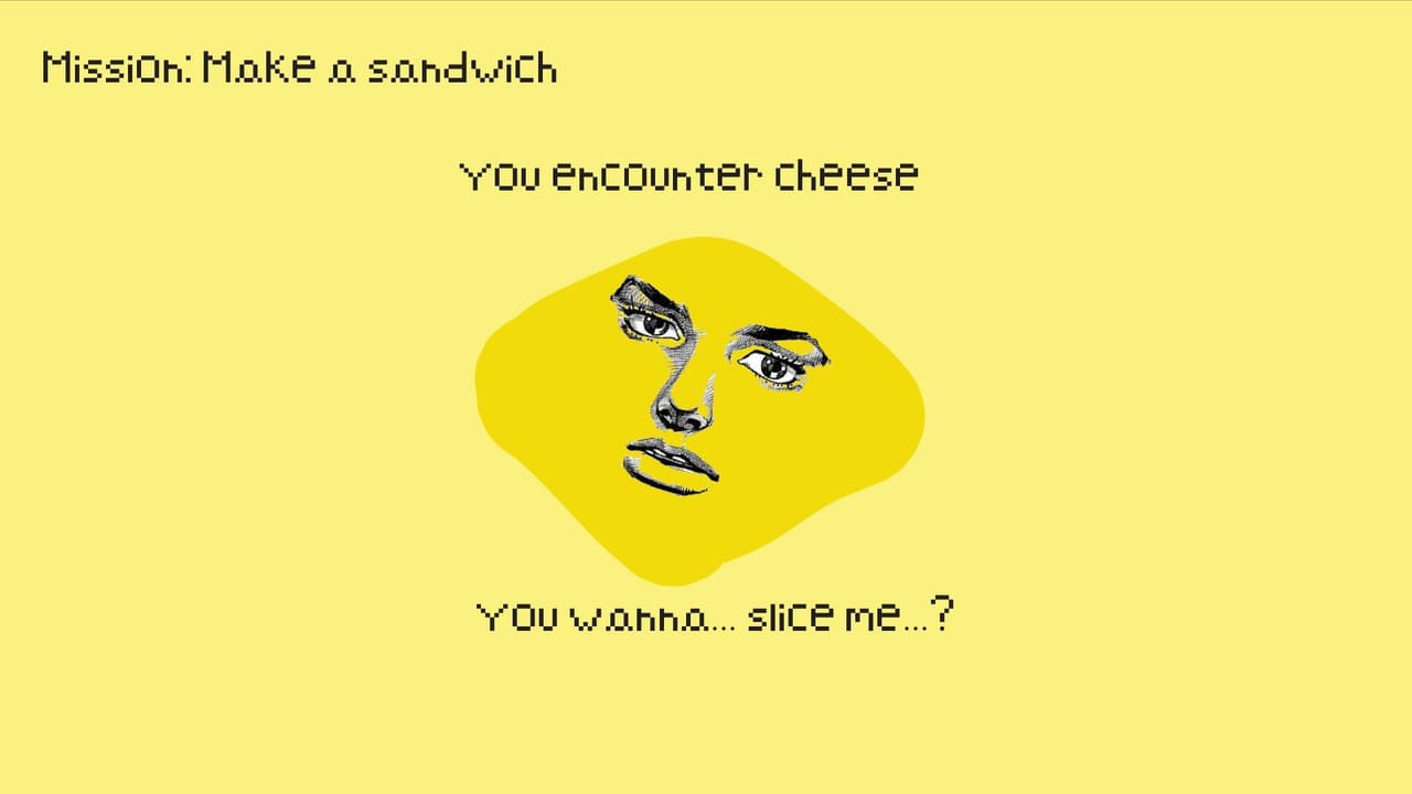 Guy makes a sandwich