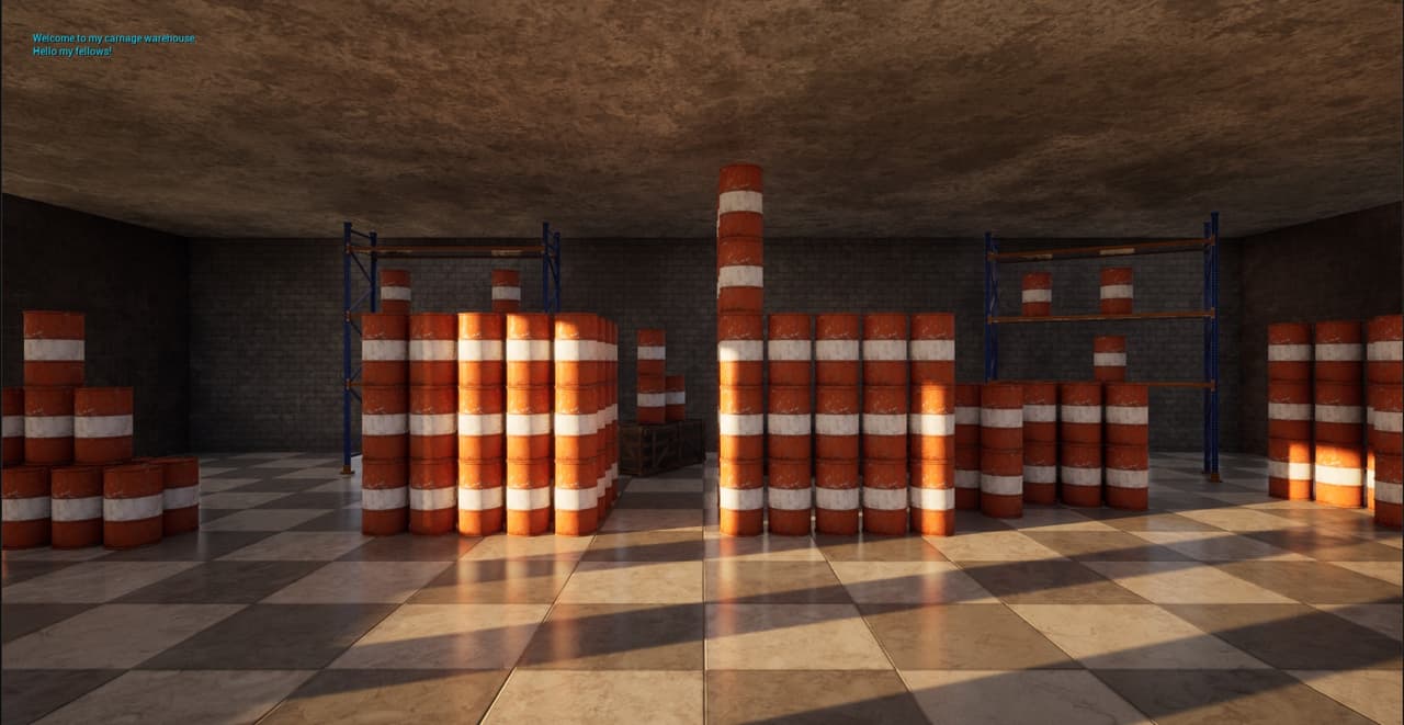 Warehouse Barrels Carnage screenshot 2