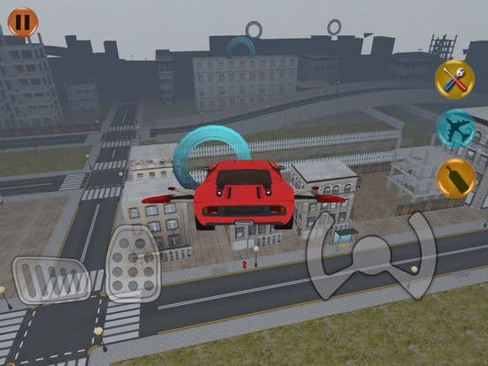 Futuristic Flying Racing Car Pilot N Extreme Driving