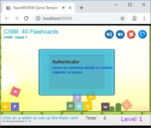 CramFLASH CISM 40 Random Flashcards App screenshot 2