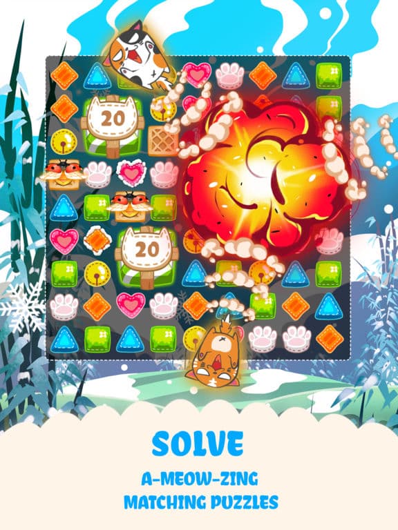 Fancy Cats - Match 3 Puzzle & Kitty Dressup! screenshot 5