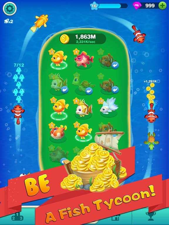 Merge Fish - Idle Tycoon Game screenshot 2