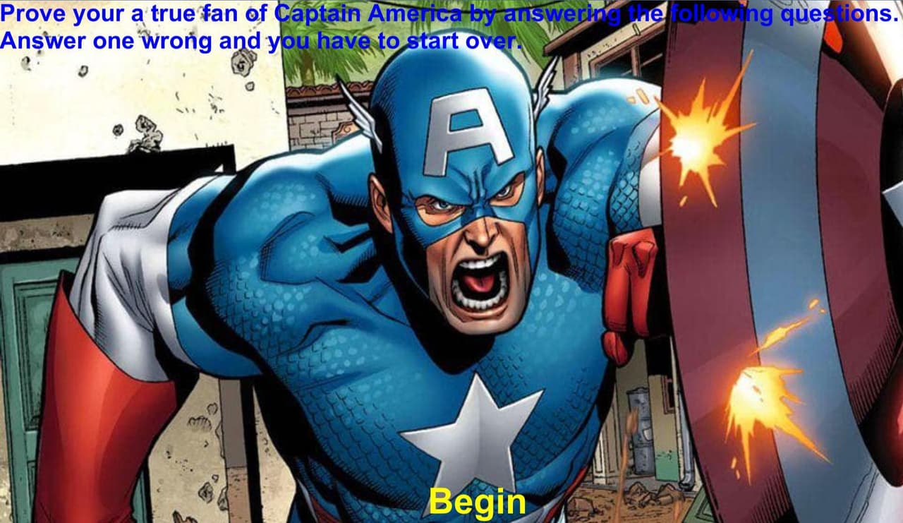 Captain America Trivia Game screenshot 2