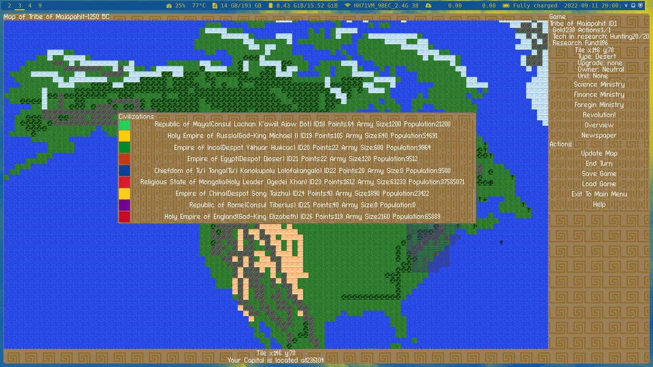 Yet Another Civilization Game screenshot 3