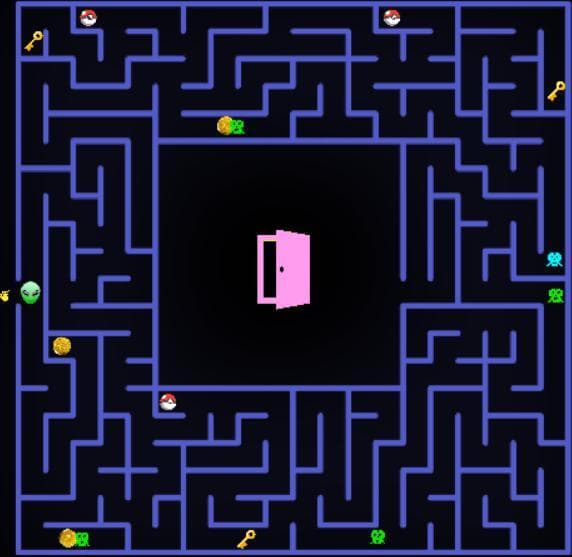Pikachu in the labyrinth