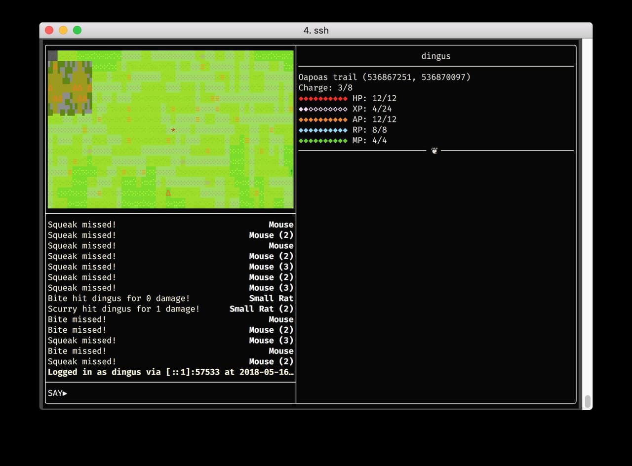 MUD in Golang