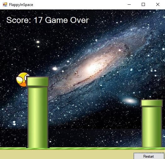 FlappyBird in Space