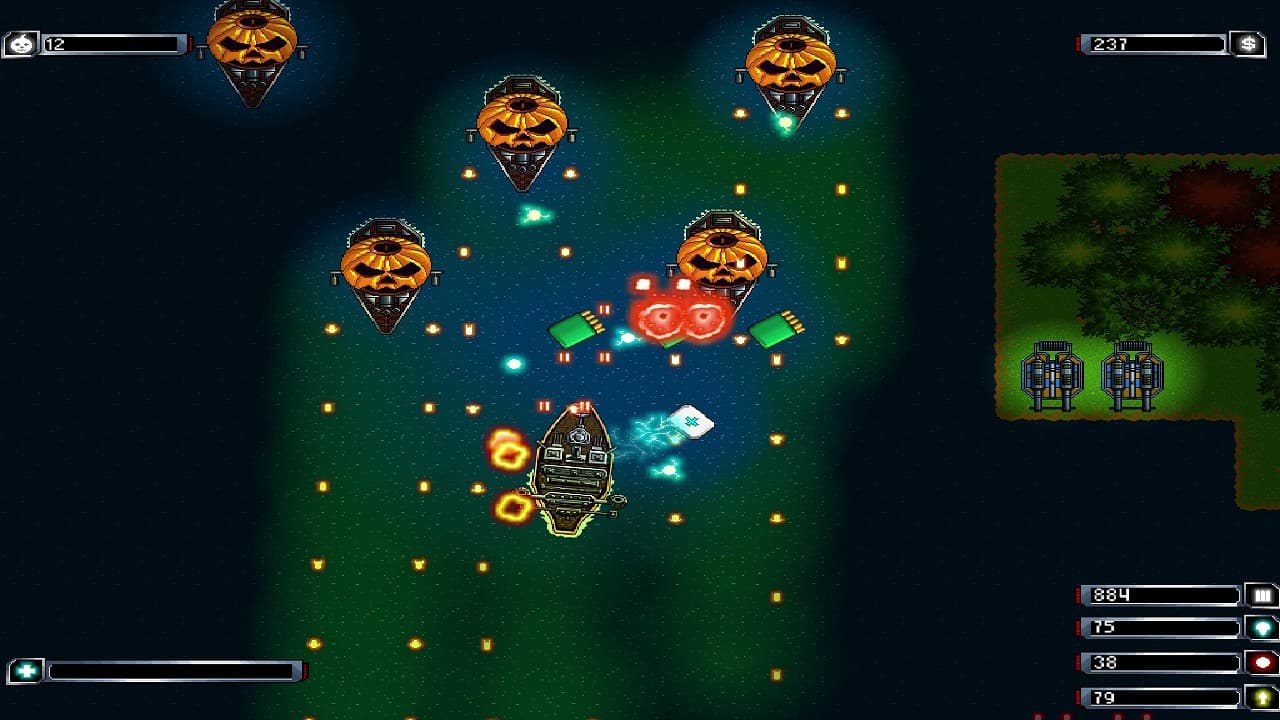 Warships On The Halloween Night screenshot 2