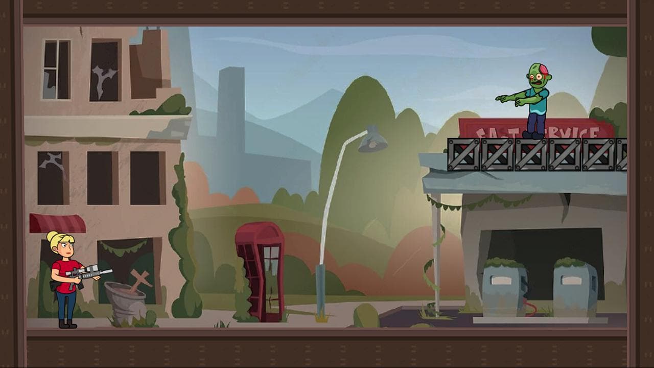 Zombie Ricochet Women Hunter screenshot 2