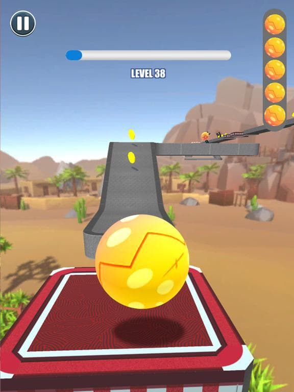 Rolling Ball Sky Escape screenshot 5