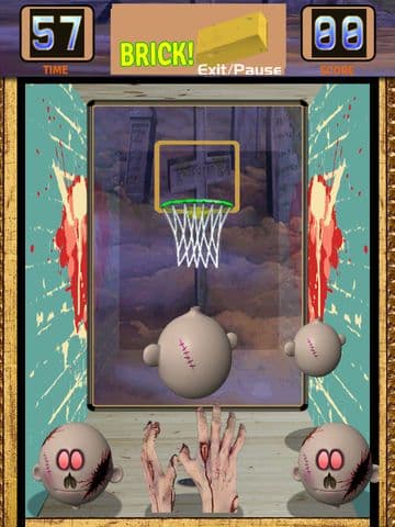 Zombie Head Hoops Basketball Skill Shot Training screenshot 2