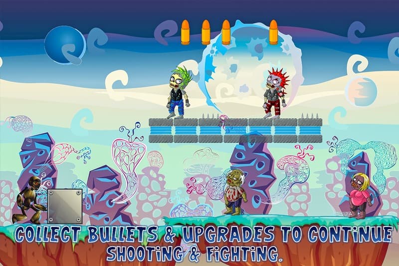 Robot Vs Zombies War 2D screenshot 4