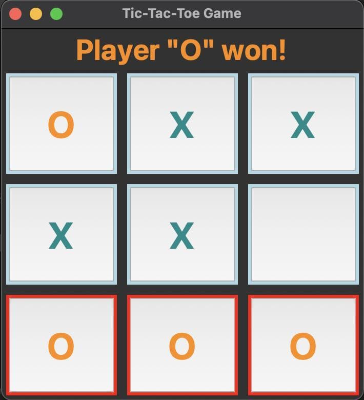 TicTacToe-Python screenshot 2