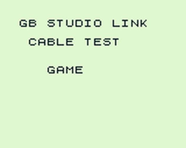 GB Studio link cable game test