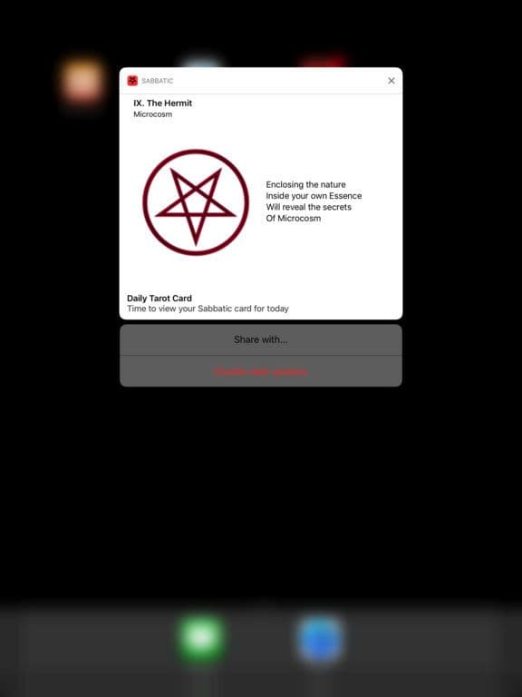 Sabbatic Tarot HD screenshot 5