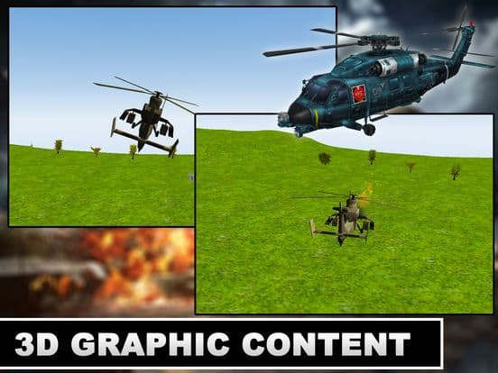 Modern Helicopter Battle 3D - Gunship Strike Sim screenshot 2
