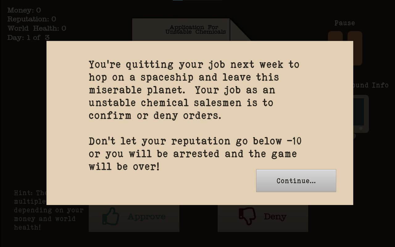 ChemicalSalesman screenshot 2