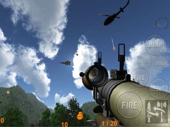 Mountain Gunship Battle Commando