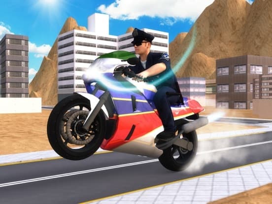 Flying Police Bike Simulator screenshot 2