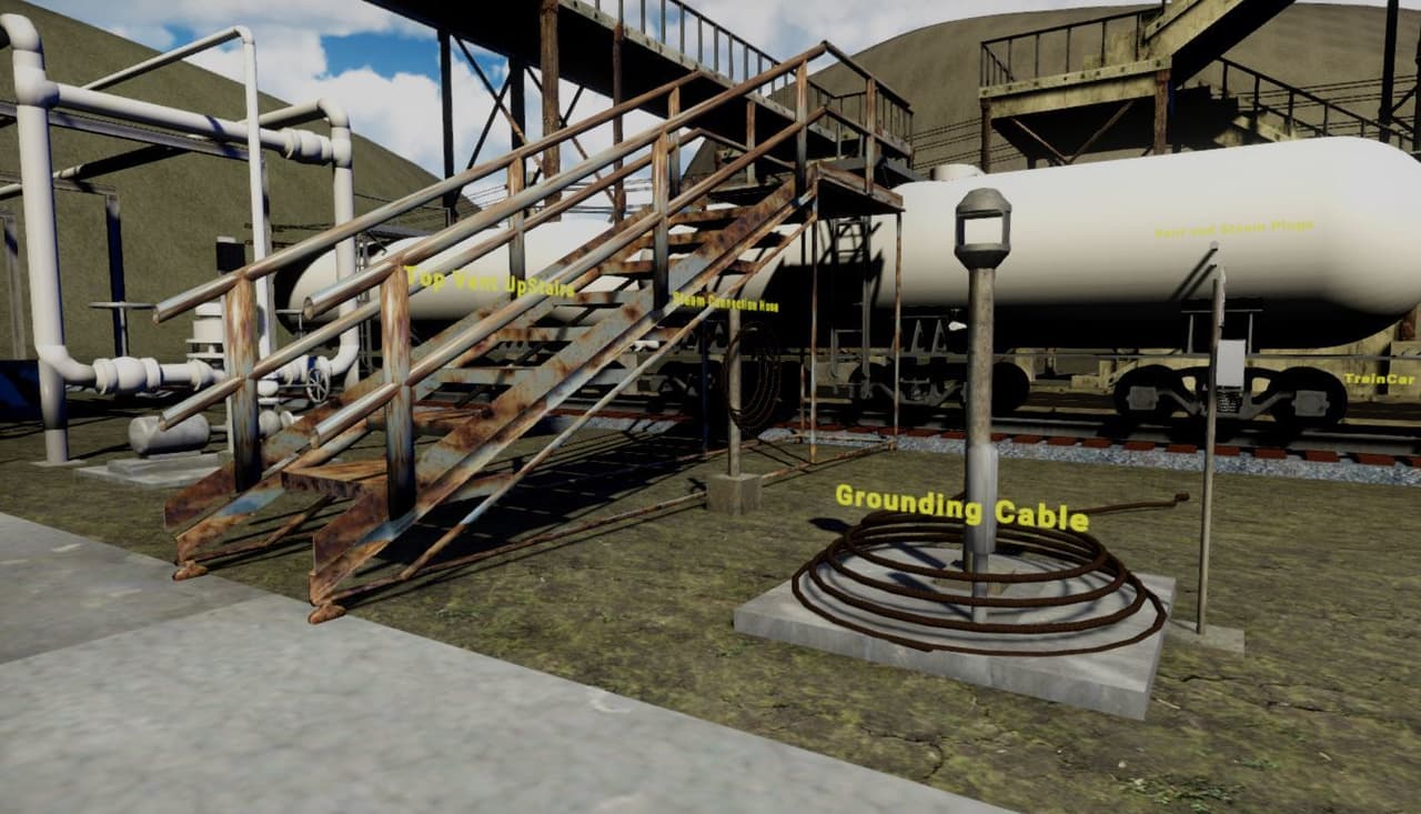 VR Railcar Unloading Training Demo for Oculus Rift S