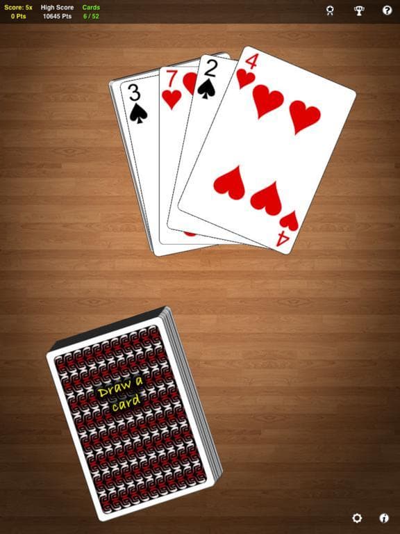 One Handed Solitaire screenshot 2