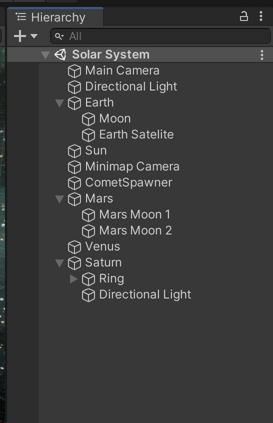 Solar System Project by Chris screenshot 2