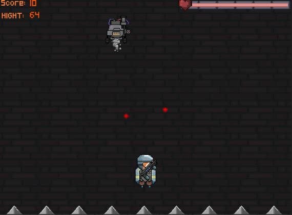 Jetpack man vs evil robots