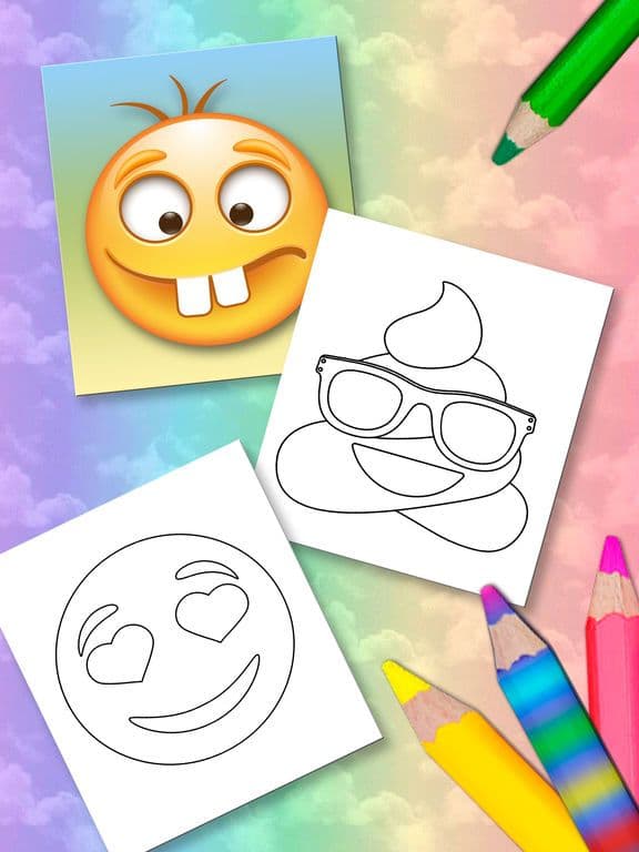 Emoticon Coloring book – color emoticons screenshot 2