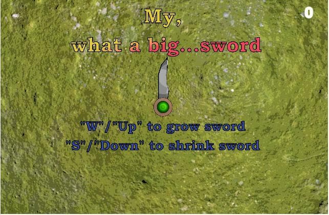 My, what a big...sword