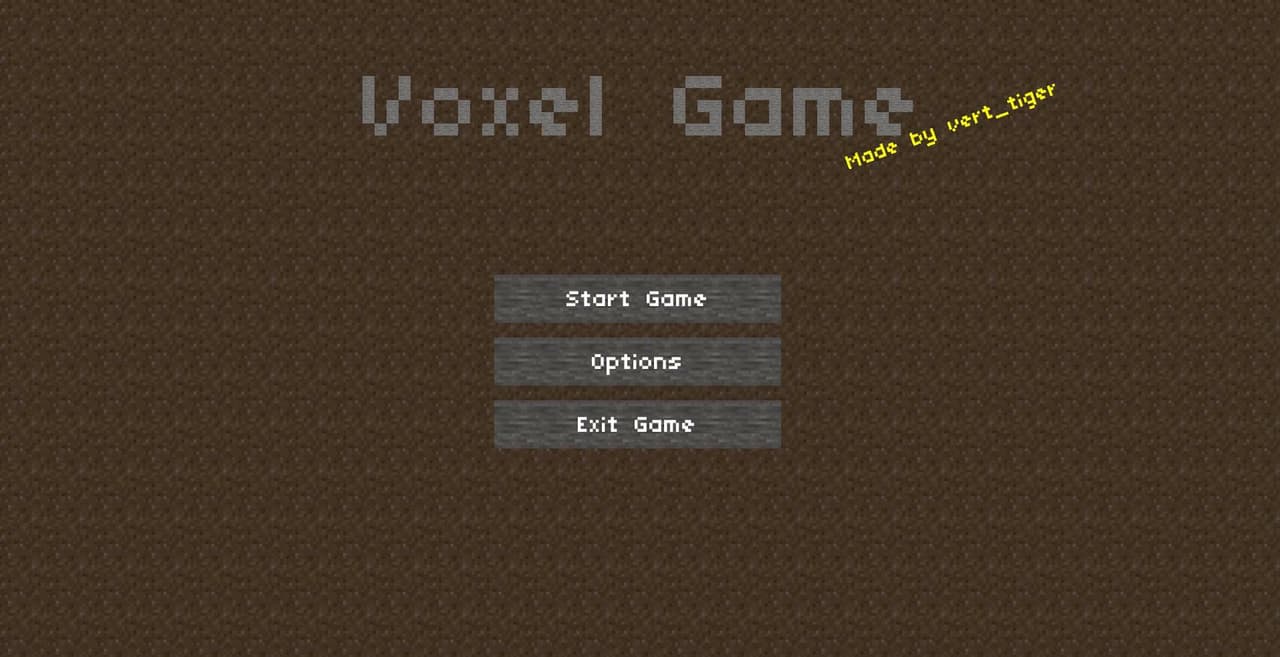 Voxel Game (vert_tiger) screenshot 2