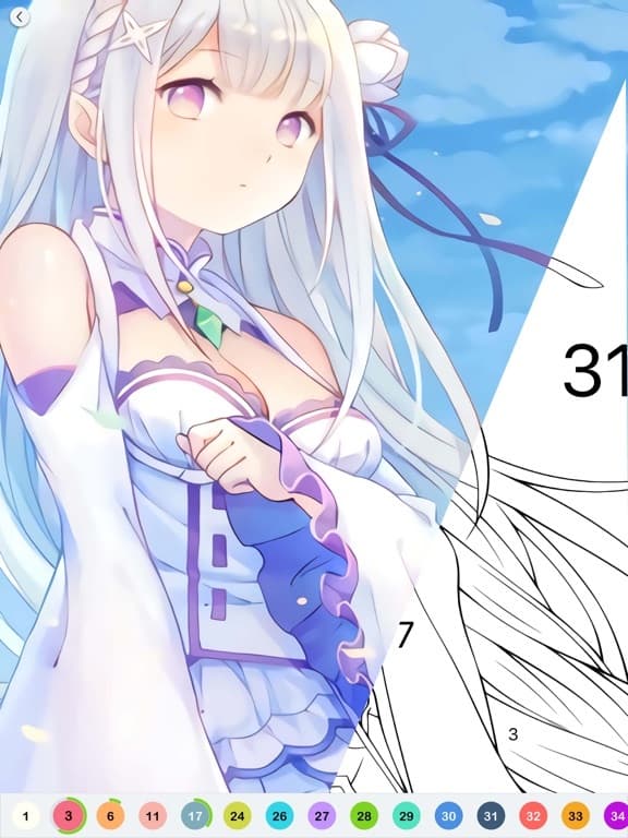 Anime Paint - Color By Number screenshot 5
